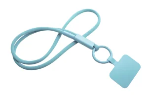 Lanyard con supporto per telefono e tubetto in plastica riciclata