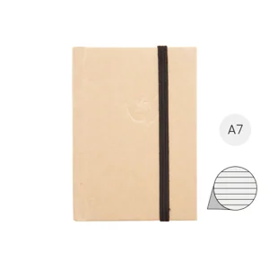 Block Notes A7 in carta riciclata con fogli a righe