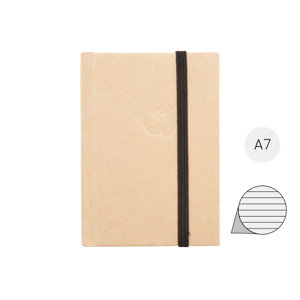 Block Notes A7 in carta riciclata con fogli a righe