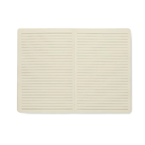 Cartella portadocumenti in RPET con block notes in formato A5 e fogli a righe e tasche porta oggetti