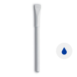 Penna in carta riciclata con cappuccio e refil blu