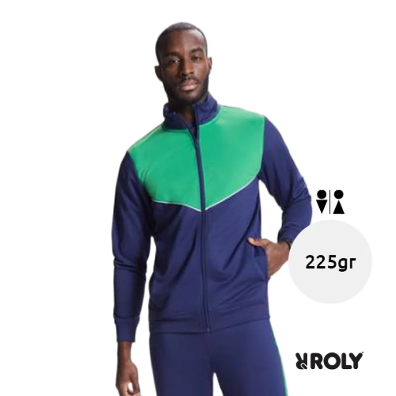 Tuta da adulto ginnastica unisex completa di pantalone e felpa da 225gr