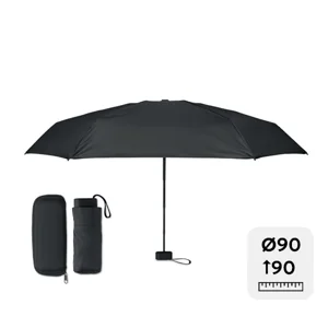 Ombrello compatto pieghevole manuale 19” con custodia rigida in EVA
