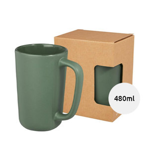 Tazza in ceramica colorata con finitura esterna opaca da 480ml