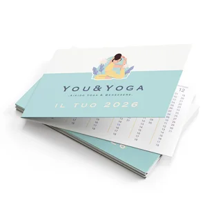 Calendari Tascabili Pieghevoli personalizzati dimensione aperto 17x55mm stampati fronte e retro