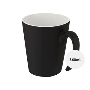 Tazza in ceramica finitura opaca e parete interna colorata lucida 360ml
