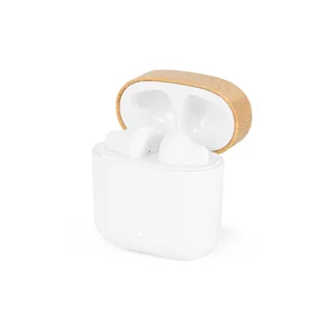 Auricolari wireless con 10 ore di autonomia in 100% ABS riciclato e bambù