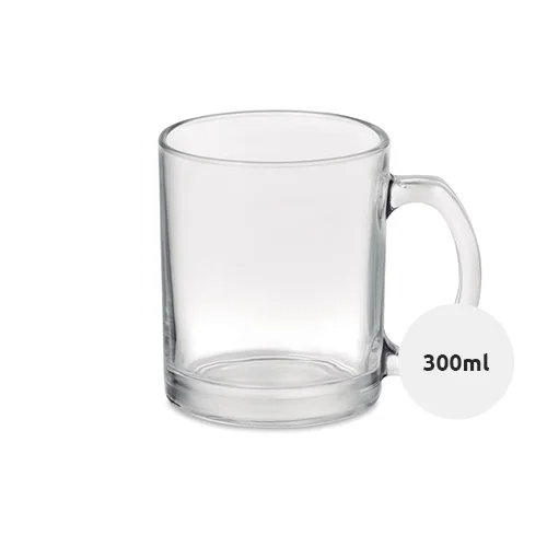 Tazza sublimatica in vetro 300ml