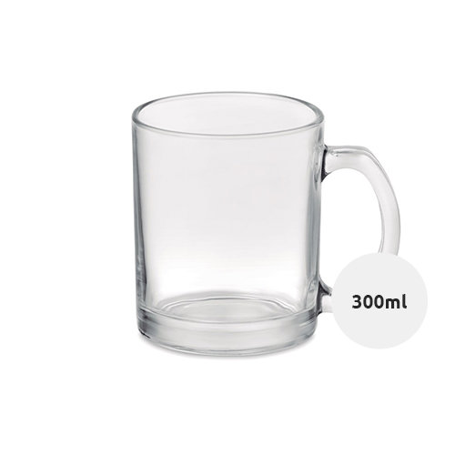 Tazza sublimatica in vetro 300ml