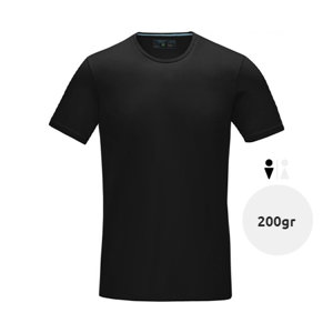 T-shirt da uomo colori assortiti a girocollo taglio regolare in cotone biologico ed elastan 200gr
