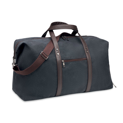 Borsa in tela da 450gr con dettagli in PU riciclato e fodera in RPET e con cinghie robuste regolabili e removibili incluse 55X24.5X36cm