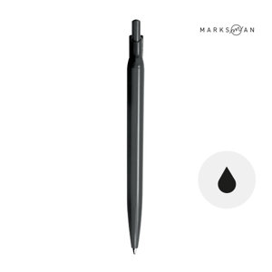 Penna a sfera Marksman in PET riciclato e certificato con meccanismo a scatto e refill nero