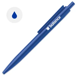 Penna a sfera in ABS riciclato con meccanismo a scatto e refill blu