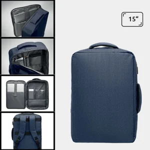 Zaino porta pc da 15" forma sottile schienale e spallacci imbottiti