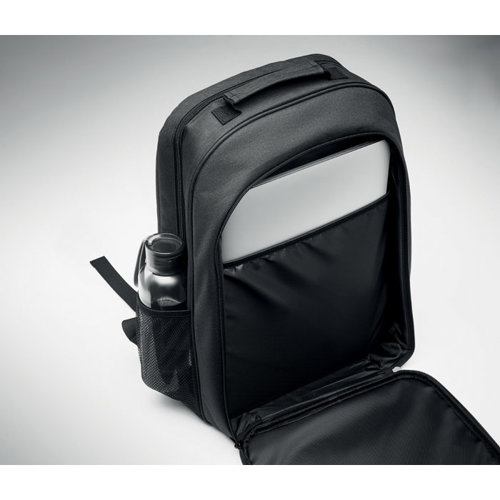 Zaino refrigerante e porta pc da 15" in RPET con tasca laterale in rete