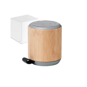 Cassa Wireless 5.0 in bambù e ABS con cinturino in PU