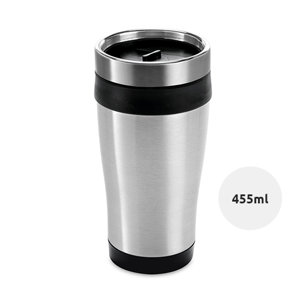 Tazza termica a doppio strato in acciaio inossidabile e antigoccia 455ml