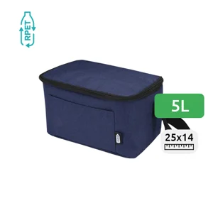 Borsa termica da 5L in RPET certificato GRS per 6 lattine 25x15,5x14,5CM