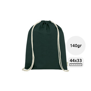 Sacca a Zaino con cordoncino in cotone organico e chiusura a coulisse da 140gr 33x44 cm