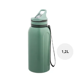 Borraccia sportiva in PETG con beccuccio e manico da 1230ml