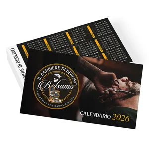 Calendari Tascabili personalizzati dimensione 85x55mm stampati fronte e retro
