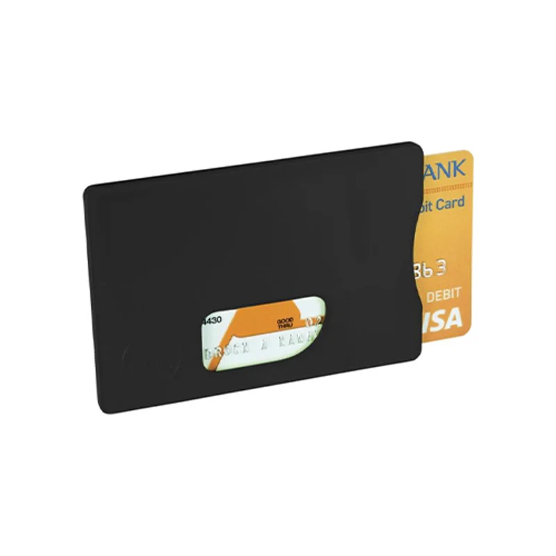 Porta carte di credito in plastica ABS con protezione RFID 90x62mm