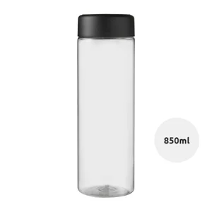 Borraccia sportiva da 850 ml realizzata in plastica con tappo a vite