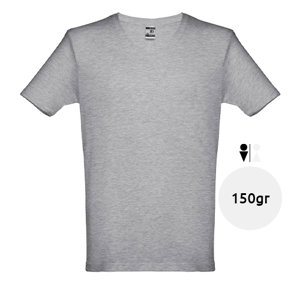 T-shirt da uomo colori assortiti scollo a v taglio regolare 100% cotone 150gr