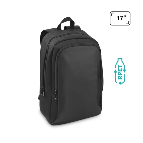 Zaino porta PC da 17" in poliestere riciclato 600D con rivestimento idrorepellente e fodera in poliestere riciclato