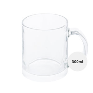 Tazza in vetro ideale per sublimazione 300ml