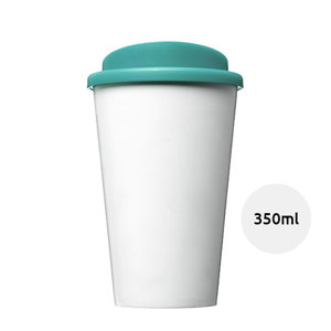 Bicchiere termico a doppia parete con coperchio disponibili in diversi colori tutto composto da materiale riciclato da 350ml