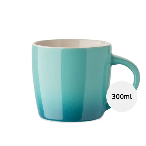 Tazza in ceramica con colore sfumato da 300 ml.
