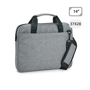 Borsa porta pc da 14" in poliestere 600D con tracolla regolabile e aggancio trolley 37x5x28cm