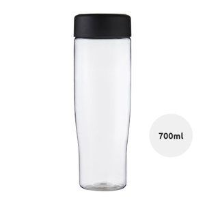 Borraccia da 700 ml realizzata in plastica con tappo a vite