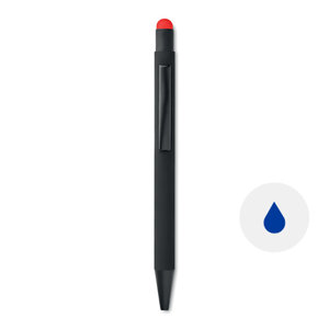  Penna a sfera in alluminio con incisione laser in tono con la punta touch refill blu