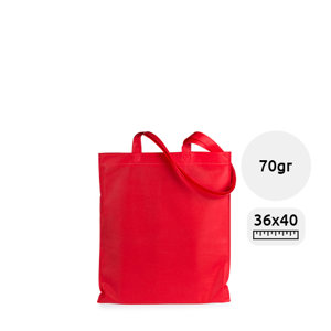 Shopper in TNT disponibile in diversi colori con manici lunghi da 70gr 36x40cm