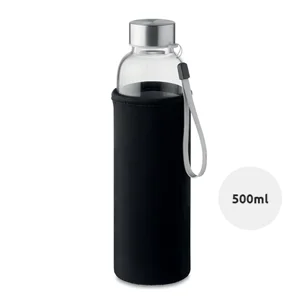 Bottiglia in vetro da 500 ml con infusore e custodia