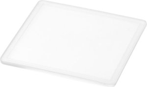 Sottobicchiere quadrato in plastica con inserto di carta