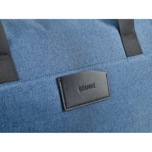 Borsone da viaggio elegante con dettagli in similpelle con ampio scomparto principale e quattro tasche interne e una esterna fornita in una borsa in TNT  50x30x25cm