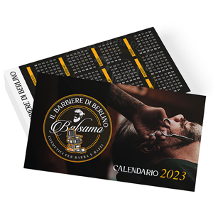 Calendari Tascabili personalizzati dimensione 85x55mm stampati fronte e retro