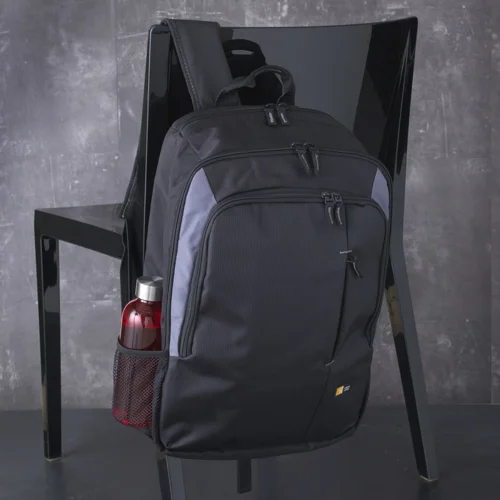 Zaino porta pc Case Logic da 17'' in nylon con pannello organizer e tasca di sicurezza