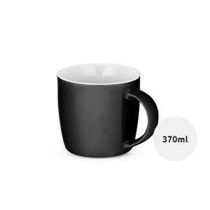 Tazza in ceramica colorata con parete interna bianca 370ml ø90x85mm