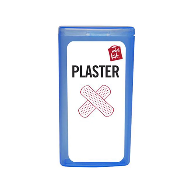 Kit con 10 cerotti in custodia di plastica