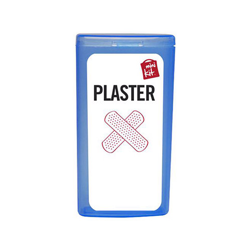 Kit con 10 cerotti in custodia di plastica