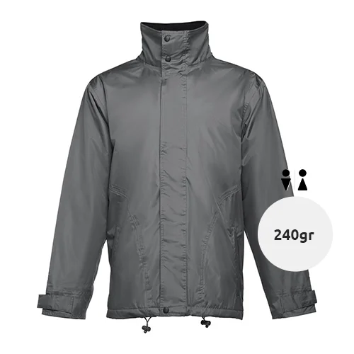 Giacca Parka unisex colori assortiti impermeabile con cappuccio in poliestere 240gr