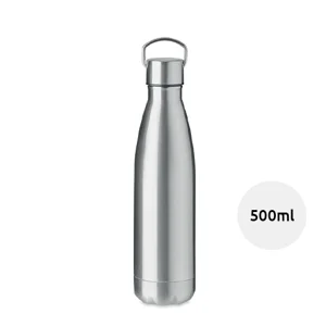 Borraccia termica in acciaio inox a doppio strato con sottovuoto isolante da 500ml