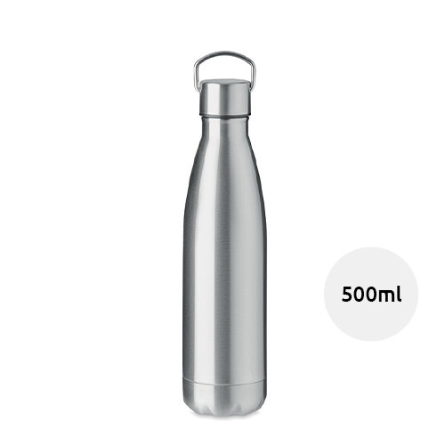 Borraccia termica in acciaio inox a doppio strato con sottovuoto isolante da 500ml