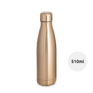Borraccia in acciaio inox con finitura metallica opaca 510ml