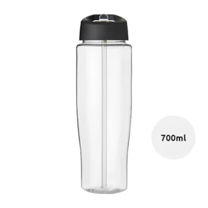 Borraccia sportiva in PET da 700 ml con coperchio con beccuccio