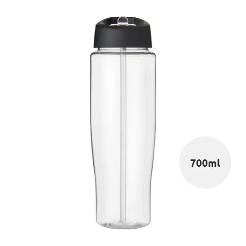 Borraccia sportiva in PET da 700 ml con coperchio con beccuccio